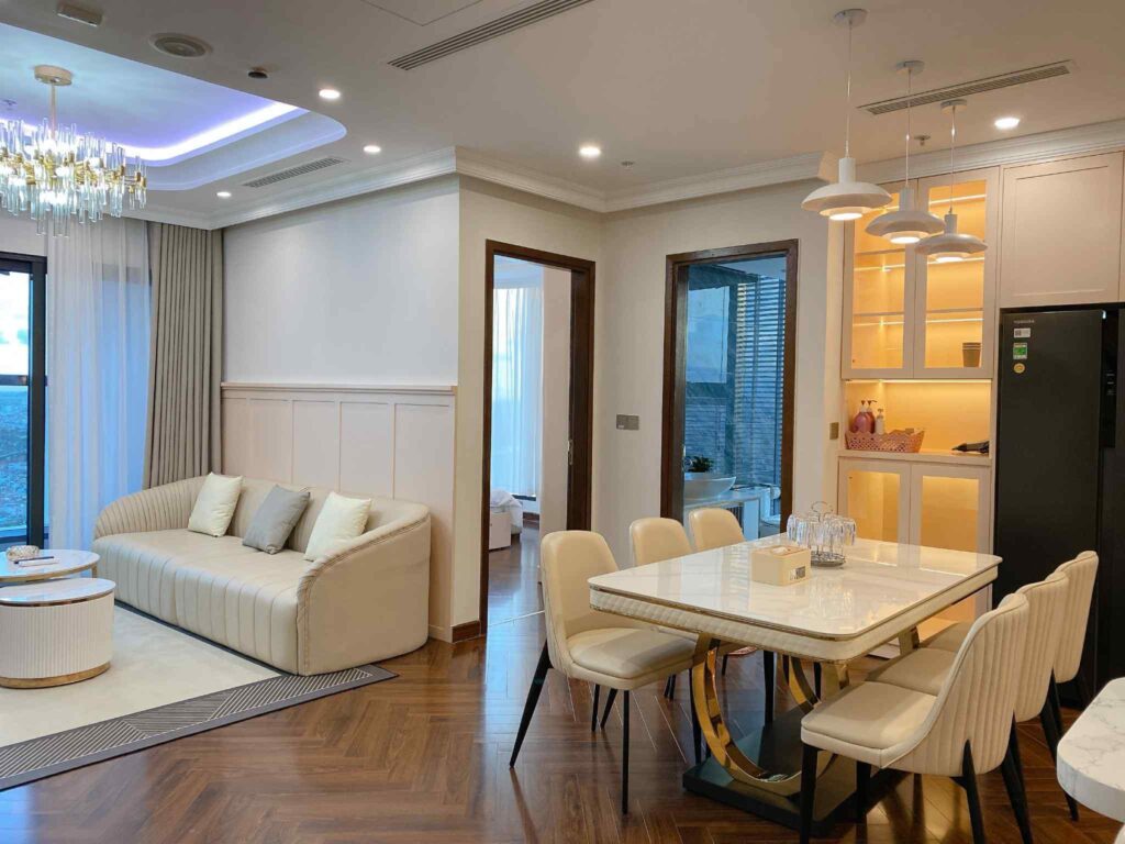 Homestay 3 Phòng Ngủ Diamond Crown Hải Phòng với không gian sinh hoạt thoải mái