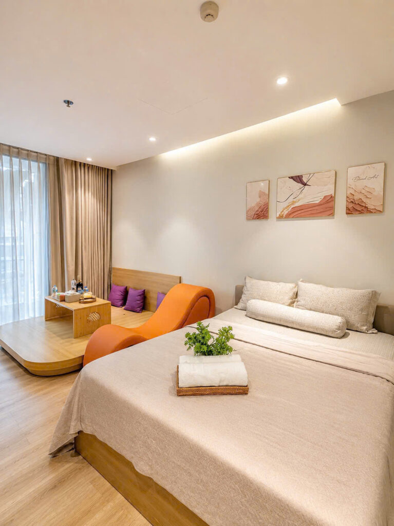 Review homestay Ecopark Studio Landmark L2 tầng 5 có ghế tình yêu