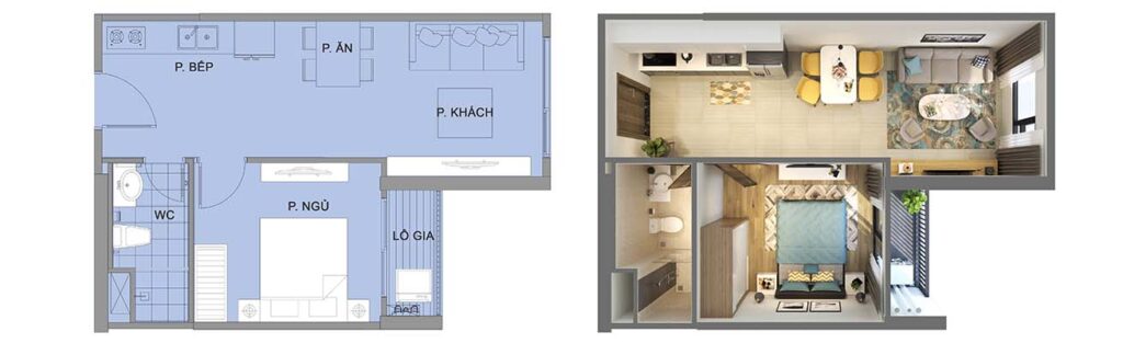 1 Bedroom Apartments for Rent in Vinhomes Ocean Park