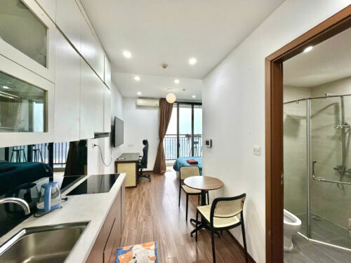Studio Green Bay G3 tầng 32 full nội thất